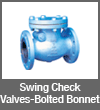 swing check valves